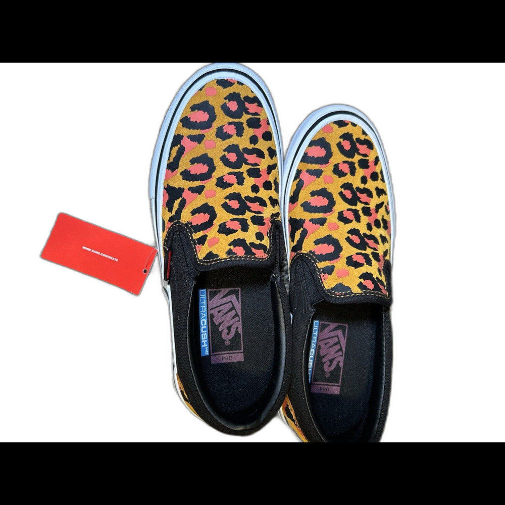 Vans Punk Leopard Print Slip-On Pro - Men’s Size 6 NEW - Picture 11 of 12